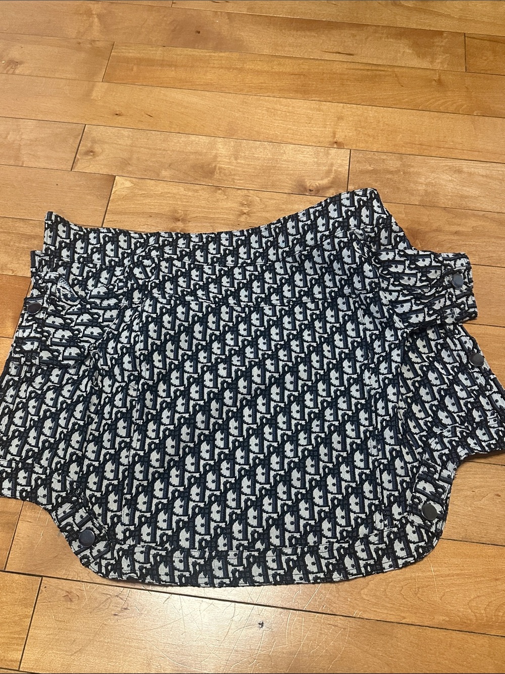 Designer Monogram Button-Up Dog Jacket - Picture 5 of 9